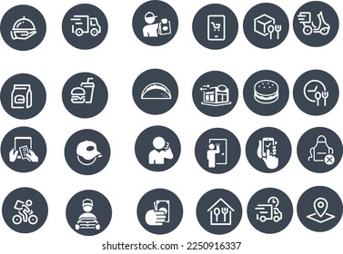 Food Delivery Icons vector design