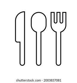 Food delivery icons. Vector graphics. Restaurant and cutlery. Food for home.
