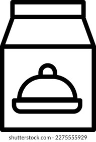 Food Delivery Line Icon Free