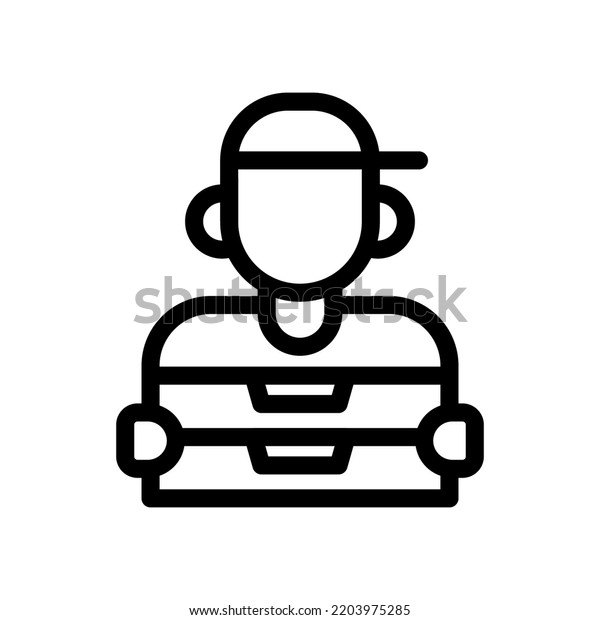 food\
delivery line icon illustration vector\
graphic