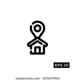 Food delivery line icon. Online food delivery icon Vector Illustration Template For Web and Mobile