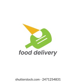 food delivery logo, burger delivery logo and symbols
