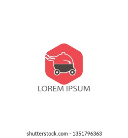 Food delivery logo design. Fast delivery service sign. Delivery logo online food ordering restaurant. 