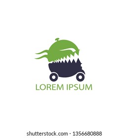 Food delivery logo design. Fast delivery service sign. Delivery logo online food ordering restaurant. 