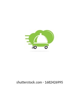 Food delivery logo design. Fast delivery service sign. Delivery logo online food ordering restaurant. Food chef logo	