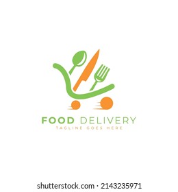 food delivery logo design template restaurant logo