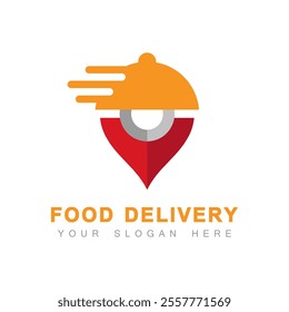 Food delivery logo design template