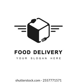 Food delivery logo design template