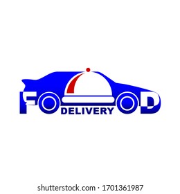 Food delivery logo design vector.