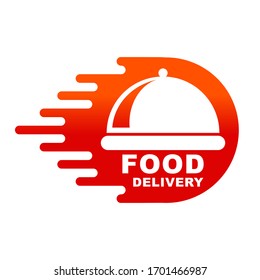 Food delivery logo design vector.