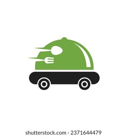 Plantilla de vectores de diseño de logotipo de entrega de alimentos