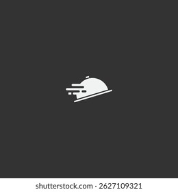 Food delivery logo icon flat vector design