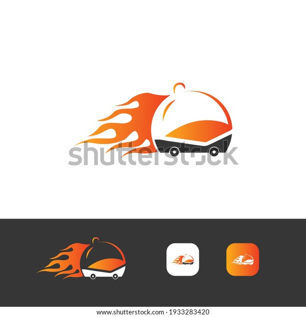 Food\
delivery logo icon, modern delivery logo\
design.