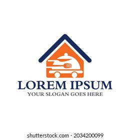 logotipo de entrega de alimentos, logotipo del restaurante