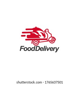 Food Delivery Logo Template Vector 
