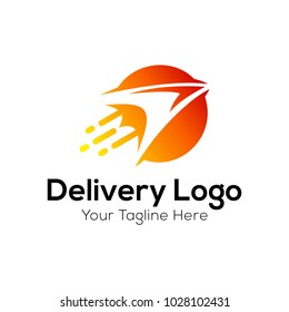 Food delivery logo Vector