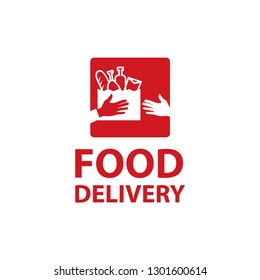 Food delivery logo Vector