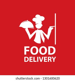 Food delivery logo Vector