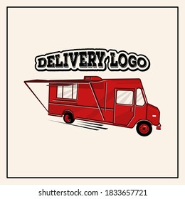 Food delivery logo Vector -  vector illustration