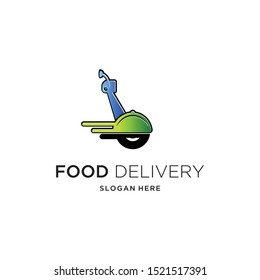 food delivery logo vector illustrations