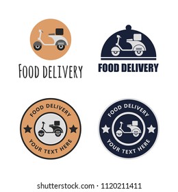 Food Delivery Logo Vector Template Design Illustration