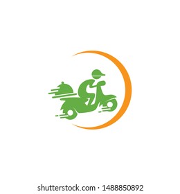 Food delivery logo vector template