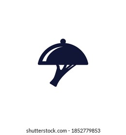 food delivery person vector logo icon