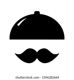 food delivery, restaurant, hot food, fast cooking icon. vector sign isolated on white background eps10