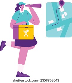 Food Delivery Searching Location Courier