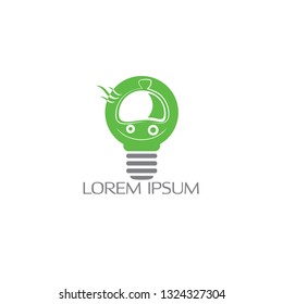 Food delivery service company smiley faces  vector logo design template.