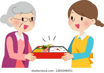 Food delivery service for the elderly