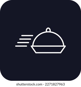 Food delivery delivery service icons with black filled outline style. Shipping logistics symbol sign. Simple vector illustration. Related to package, fee, fast courier