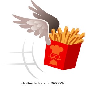 food delivery symbol. Expansion of the series