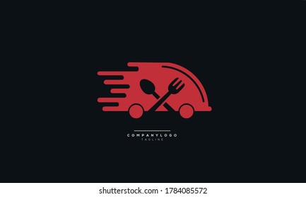 Food Delivery Truck Logo Template . Fast Delivery Truck