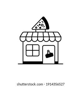  Food delivery  Vector Icon Style Illustration. EPS 10 File