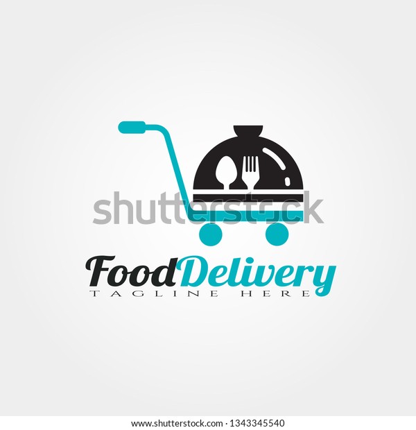 food delivery vector logo\
design