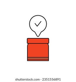 food delivery vector type icon