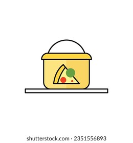 food delivery vector type icon