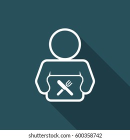 Food delivery - Vector web icon