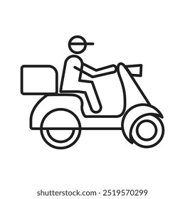 Food deliveryline icon. vector illustration. EPS10