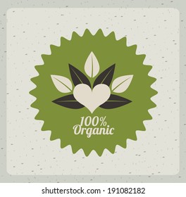 Food design over beige background, vector illustration