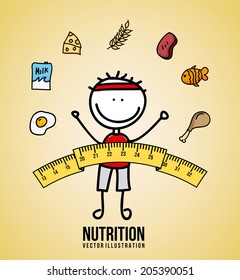 food design over beige background vector illustration