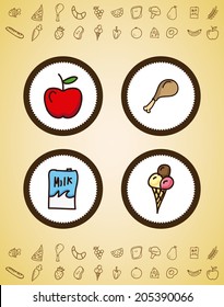 food design over beige background vector illustration