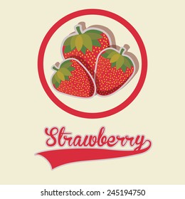 Food design over beige background, vector illustration.