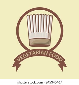 Food design over beige background, vector illustration.