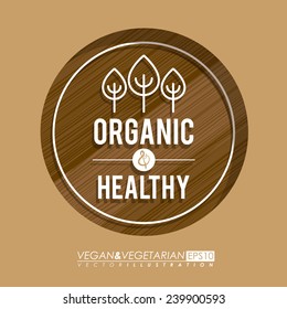 Food design over beige background,vector illustration.