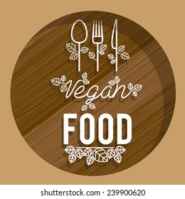 Food design over beige background,vector illustration.