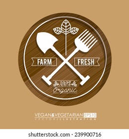 Food design over beige background,vector illustration.