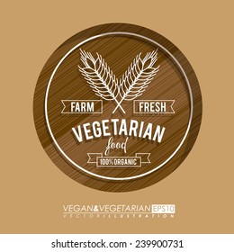 Food design over beige background,vector illustration.