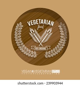 Food design over beige background,vector illustration